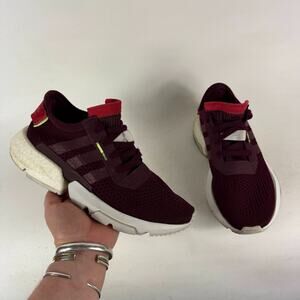 Adidas Pod S3.1 Sneakers Women's 6.5 Maroon Lace Up Low Top Athletic Shoes
